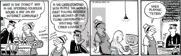 Betty on Thursday October 10, 1996 Comic Strip