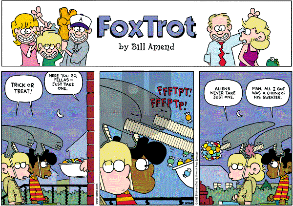 FoxTrot - Sunday October 31, 1999 Comic Strip