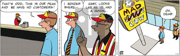 Lucky Cow - Monday January 12, 2004 Comic Strip