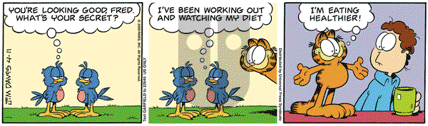 Garfield - Saturday April 11, 2009 Comic Strip