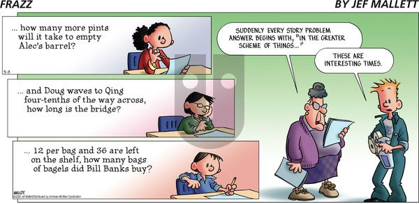 Frazz on Sunday May 3, 2020 Comic Strip