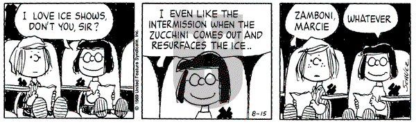 Peanuts on Tuesday August 15, 1989 Comic Strip