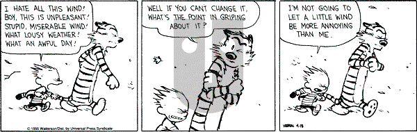 Calvin and Hobbes - Tuesday April 18, 1995 Comic Strip