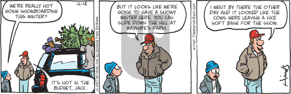 Cleats - Wednesday December 12, 2007 Comic Strip