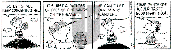 Peanuts on Wednesday May 17, 1995 Comic Strip