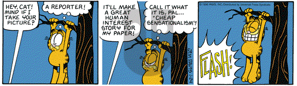 Garfield on Wednesday January 24, 1996 Comic Strip
