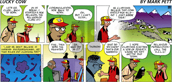 Lucky Cow on Sunday April 27, 2025 Comic Strip