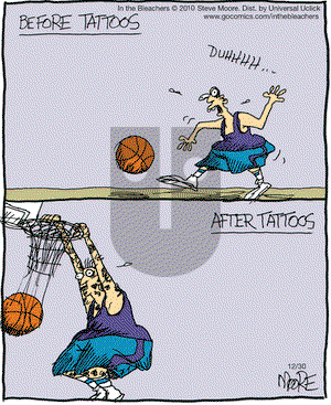 In the Bleachers on Tuesday December 30, 2014 Comic Strip