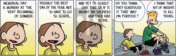 Frazz on Monday May 28, 2018 Comic Strip