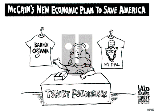 Lalo Alcaraz on Wednesday October 15, 2008 Comic Strip