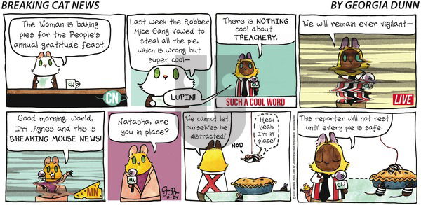 Breaking Cat News on Sunday November 24, 2019 Comic Strip