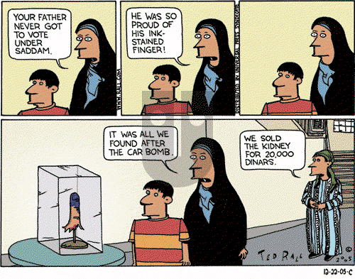 Ted Rall on Monday December 26, 2005 Comic Strip