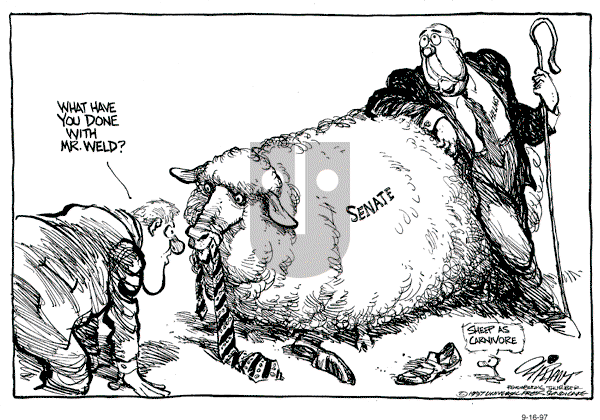 Pat Oliphant - Tuesday September 16, 1997 Comic Strip
