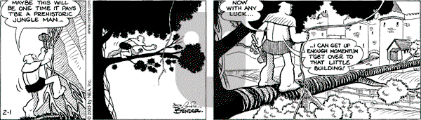 Alley Oop on Saturday February 1, 2003 Comic Strip
