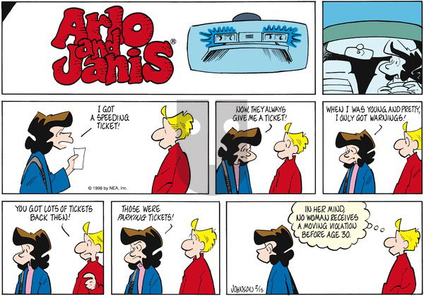 Arlo and Janis on Sunday February 15, 1998 Comic Strip
