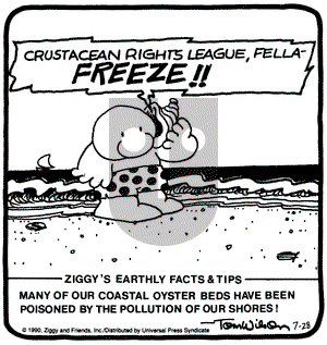 Ziggy on Saturday July 28, 1990 Comic Strip
