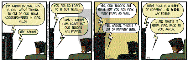 The Boondocks - Wednesday April 2, 2003 Comic Strip