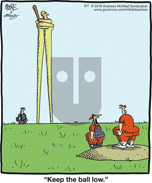 In the Bleachers on Tuesday August 7, 2018 Comic Strip