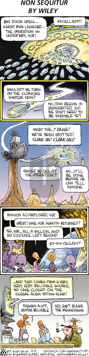 Non Sequitur on Sunday March 5, 2017 Comic Strip