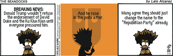 La Cucaracha on Friday March 18, 2016 Comic Strip