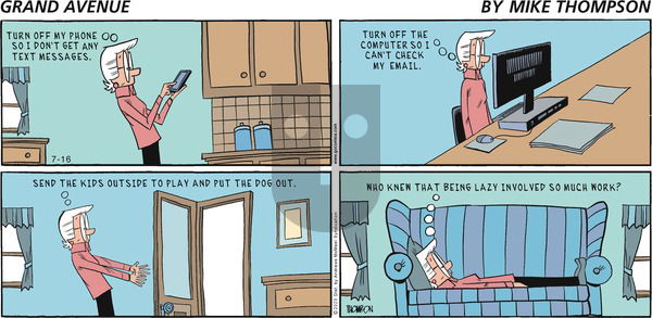 Grand Avenue on Sunday July 16, 2023 Comic Strip