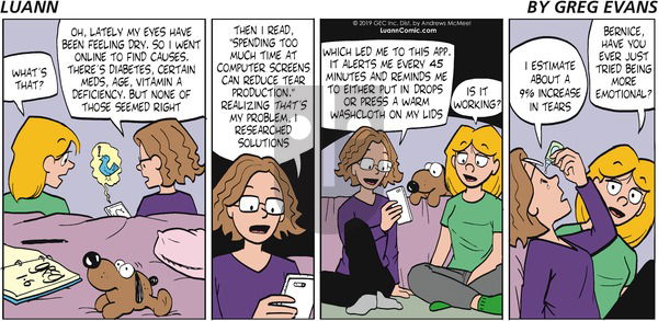Luann on Sunday January 6, 2019 Comic Strip