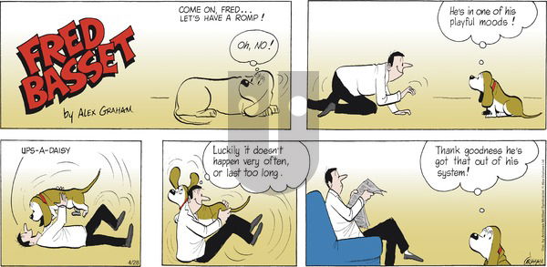 Fred Basset - Sunday April 28, 2024 Comic Strip