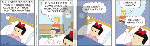 Nancy on Thursday September 2, 2021 Comic Strip