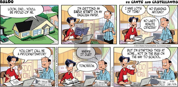 Baldo on Sunday September 29, 2013 Comic Strip