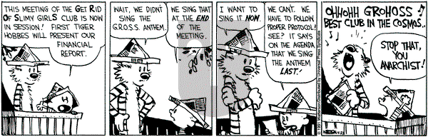 Calvin and Hobbes on Tuesday April 23, 1991 Comic Strip