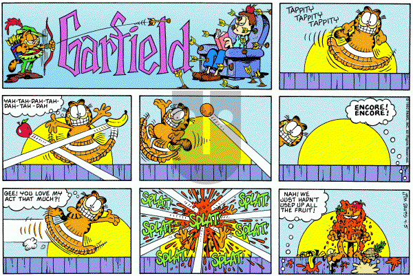 Garfield on Sunday April 5, 1992 Comic Strip