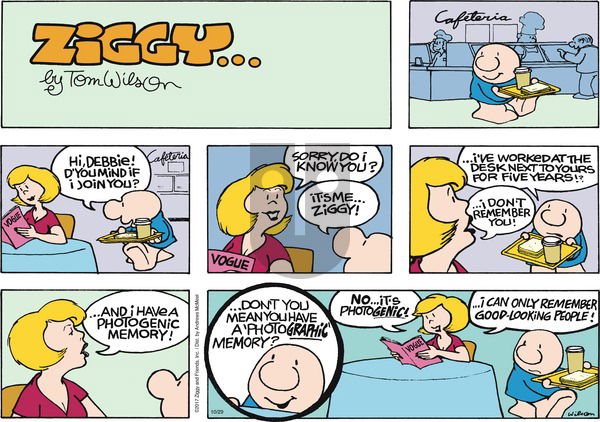 Ziggy on Sunday October 29, 2017 Comic Strip