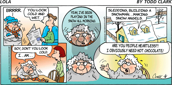 Lola on Sunday January 8, 2012 Comic Strip
