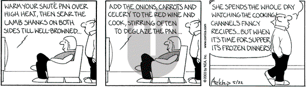 The Born Loser on Thursday May 22, 2003 Comic Strip