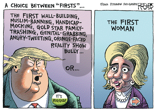 Rob Rogers on Monday November 7, 2016 Comic Strip