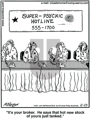 Close to Home on Thursday March 22, 2001 Comic Strip