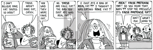 Cathy Classics on Wednesday January 8, 1997 Comic Strip