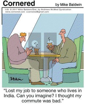 Cornered on Wednesday January 25, 2017 Comic Strip