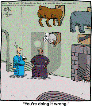 In the Bleachers on Wednesday February 1, 2017 Comic Strip