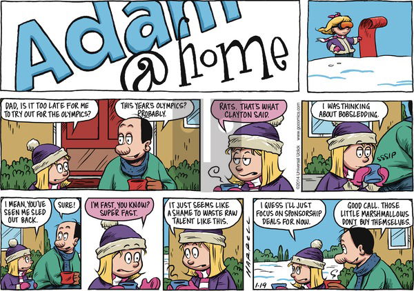 Adam@Home on Sunday January 19, 2014 Comic Strip
