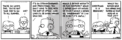 FoxTrot on Monday June 10, 1996 Comic Strip