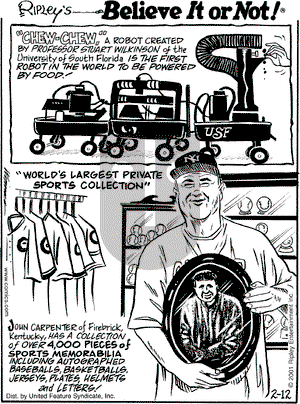 Ripley's Believe It or Not on Monday May 6, 2002 Comic Strip