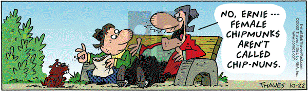 Frank and Ernest on Wednesday October 22, 2003 Comic Strip