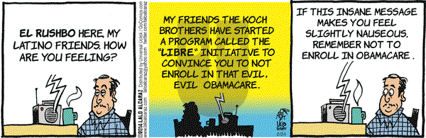 La Cucaracha on Monday February 24, 2014 Comic Strip