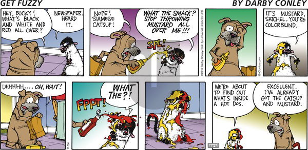 Get Fuzzy on Sunday November 24, 2013 Comic Strip