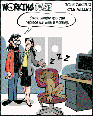 Working Daze on Friday June 6, 2003 Comic Strip