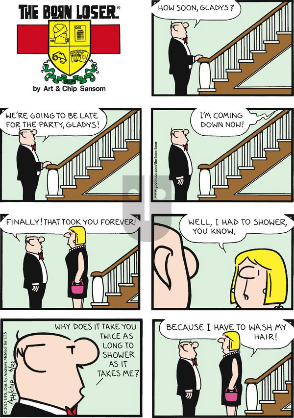 The Born Loser on Sunday June 22, 2025 Comic Strip