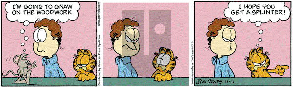 Garfield on Monday November 11, 2002 Comic Strip