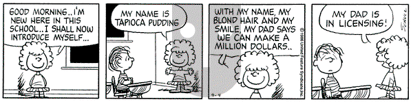 Peanuts on Thursday September 4, 1986 Comic Strip