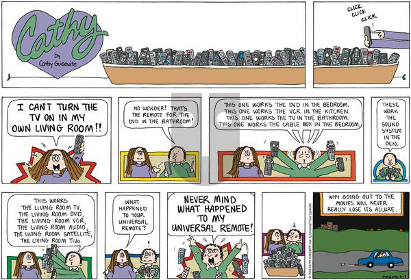 Cathy Classics on Sunday February 17, 2008 Comic Strip